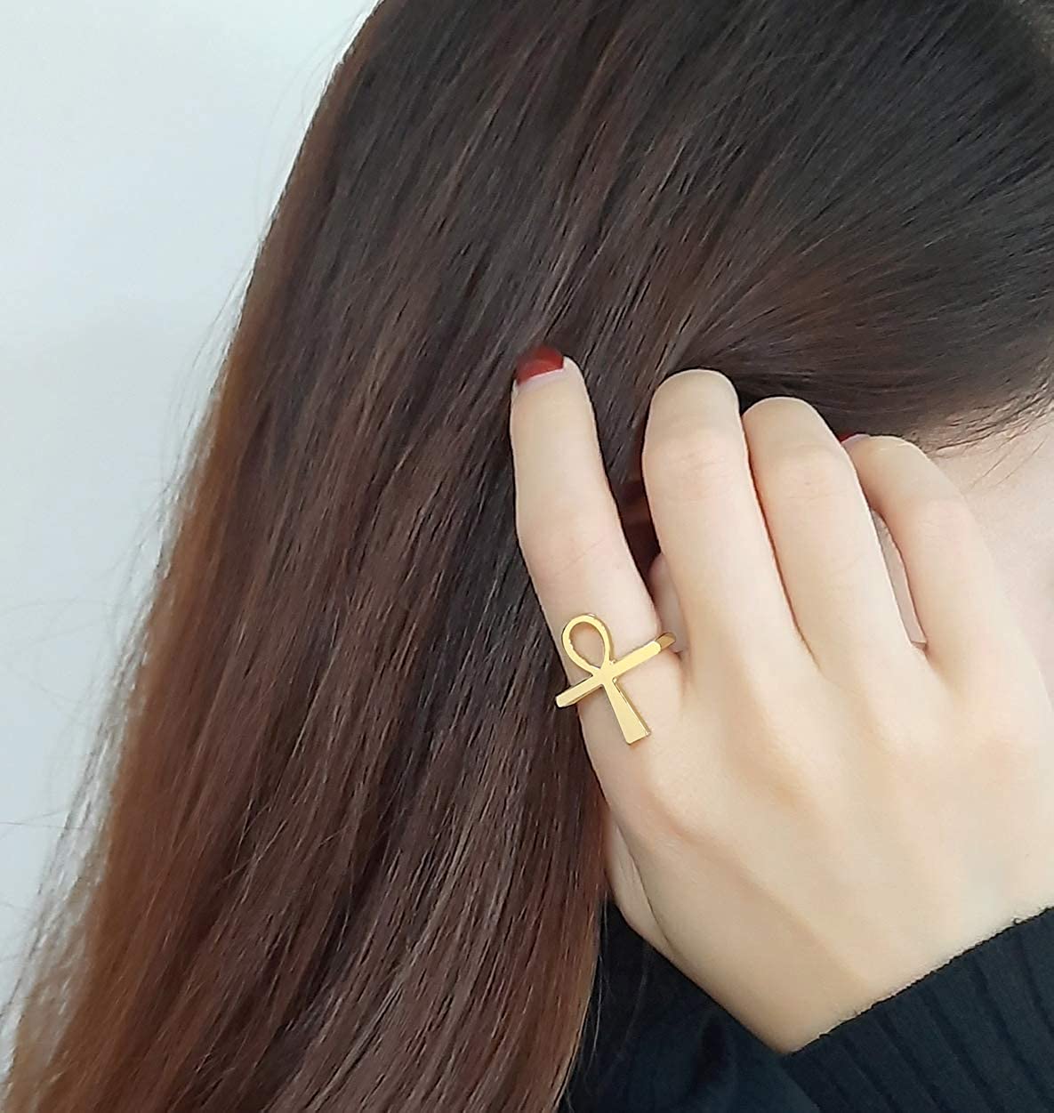 Shape Copper Women Men Wedding Ring